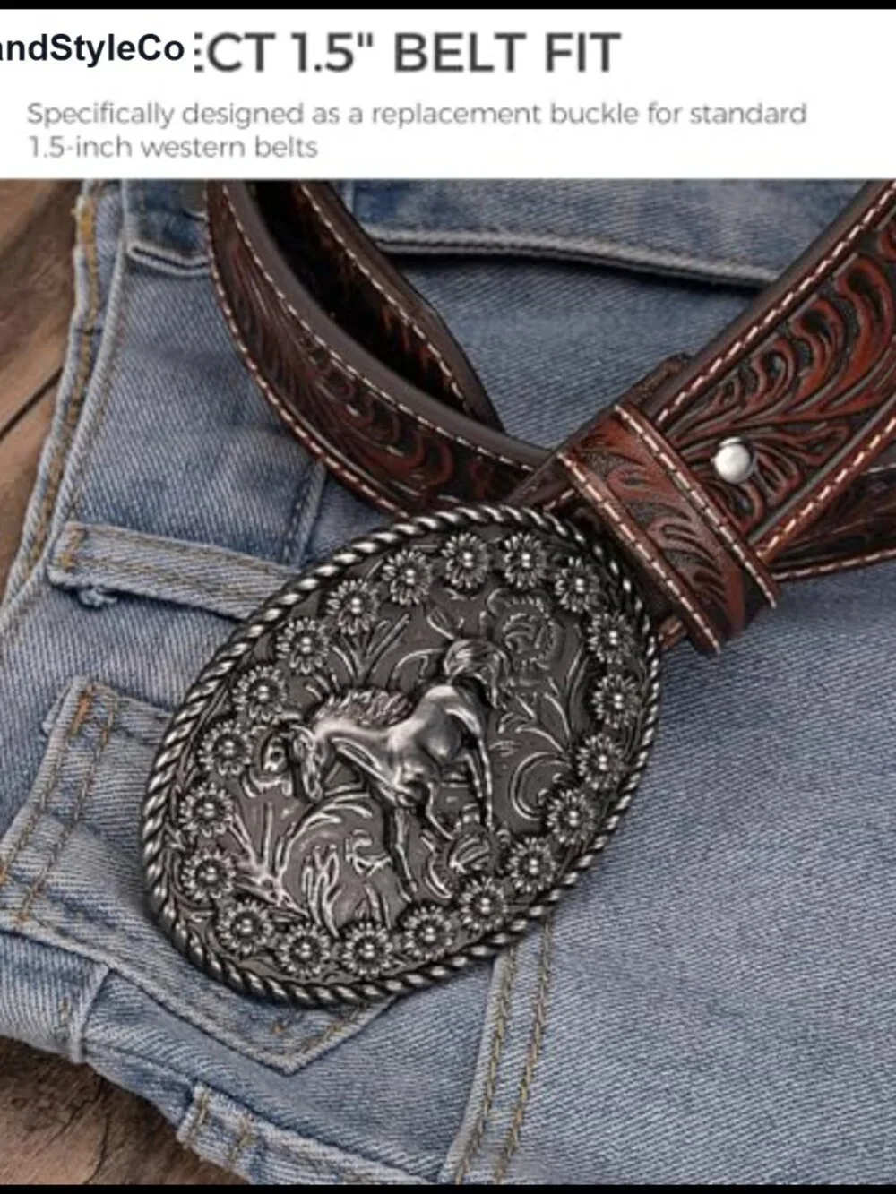 Western Belt Buckle for 1.5